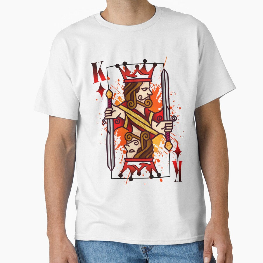King of Diamonds playing cards pop Art by Roysdisturbia