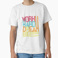 motivational lettering work hard dream big by Sya Prints