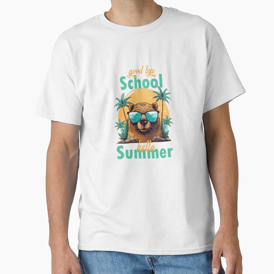 Good bye School, hello Summer Beaver by TeePulseMania