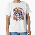Spooky Season Adorable Ghost Kitty Pumpkin Hat T-Shirt | Spooky Halloween Kitty by al21ex