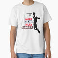 Work Hard Play Harder Female Basketball Player by davestees506