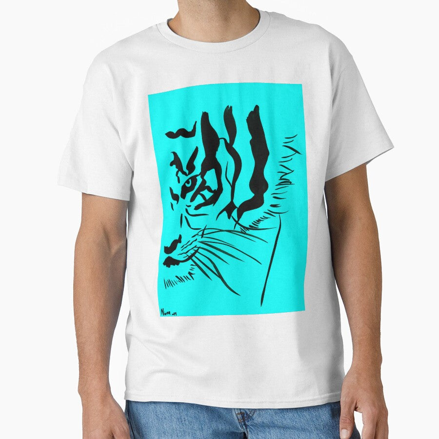 Eye of the Tiger - Black & Turquoise by Niina  Niskanen