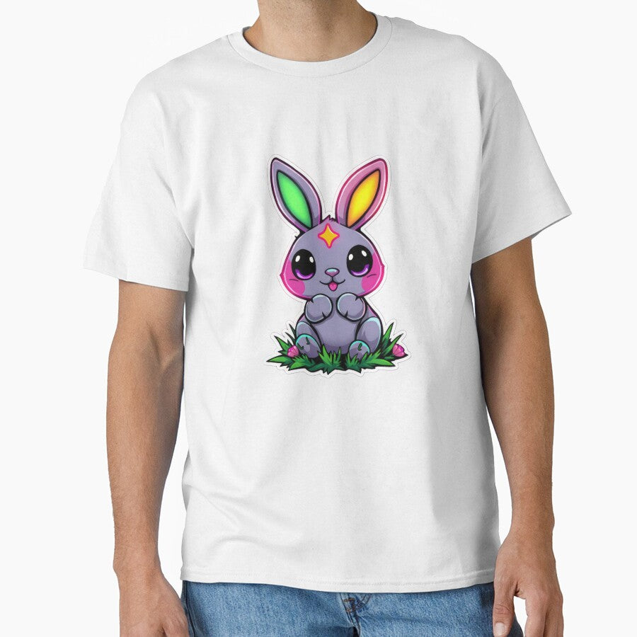 cute Easter purple space bunny Sticker,cute easter,Happy Easter,Easter Day,easter illustration by Expressions-Sel