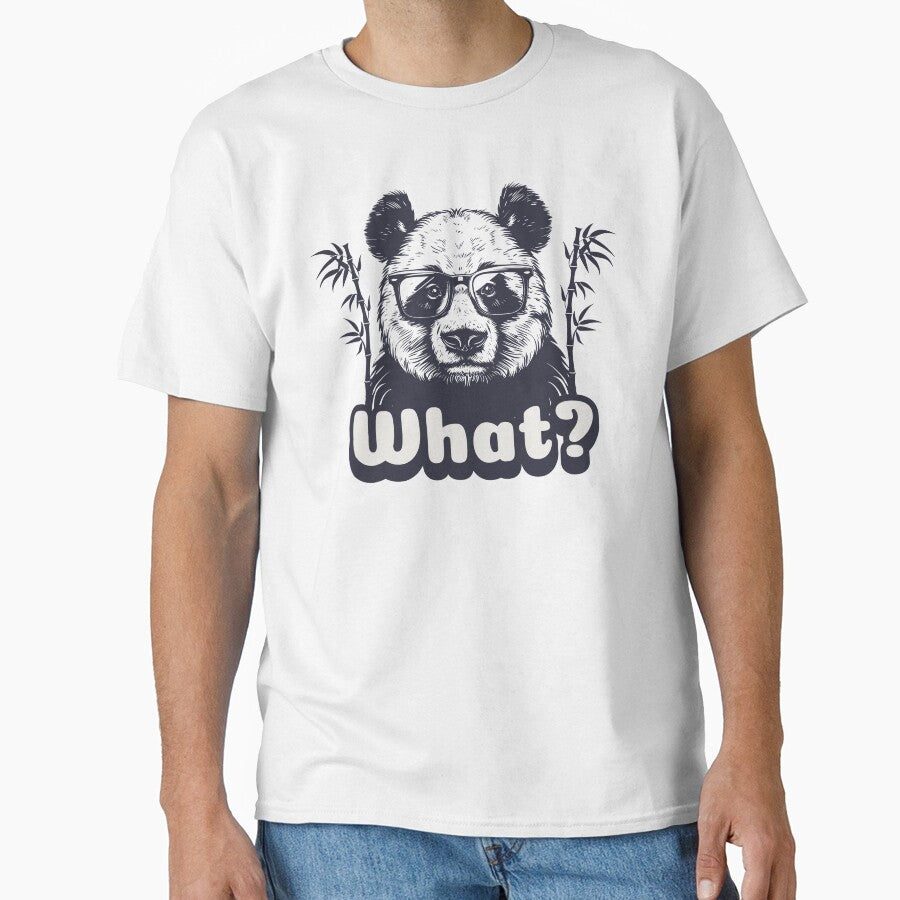 Panda with Glasses and Bamboo by Twosided