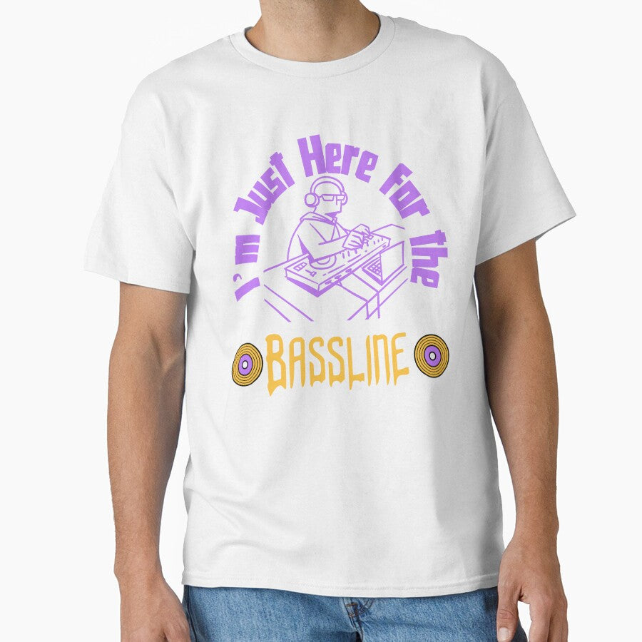 Bassline Vibes Unisex Hoodie - I'm Just Here for the Bassline - Festival Music by UsandCoDesigns
