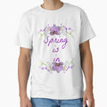 Spring is In with Purple and Lilac Colours on White by misskrisnov