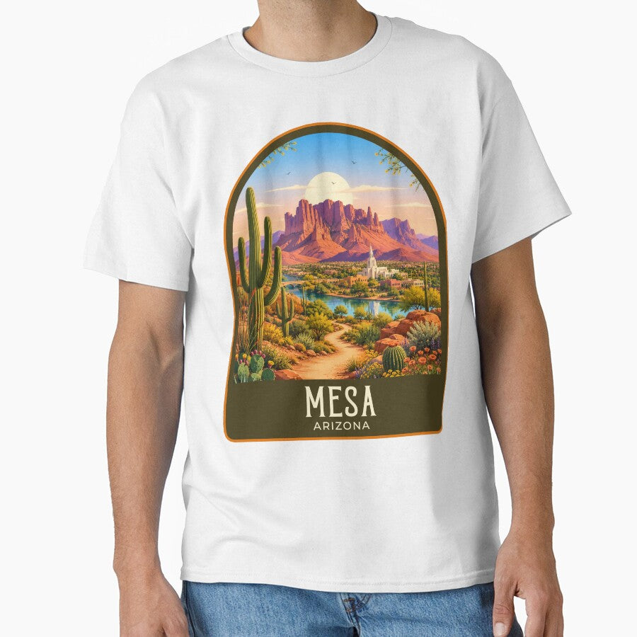 Mesa Vintage Travel Illustration by HomeLivingCo