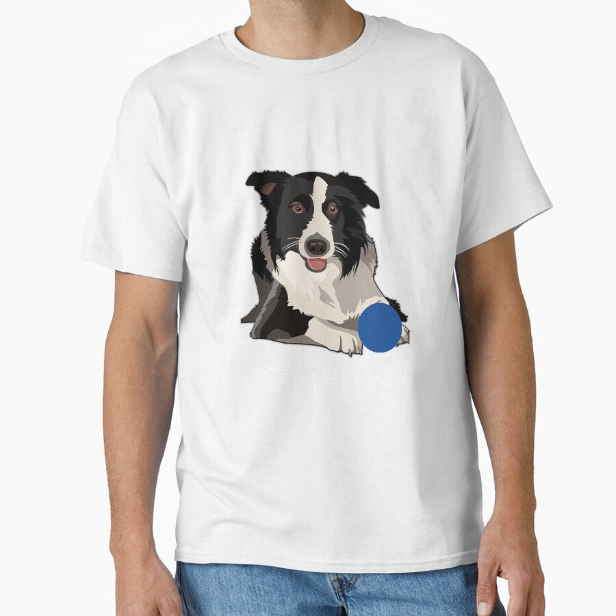 Just Throw It Funny Border Collie Dog by SkyCloudBlue