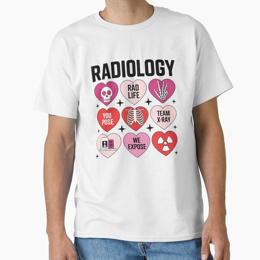 Women Retro Radiology Tech Valentine's Day X-Ray Technician by BlassmausArt