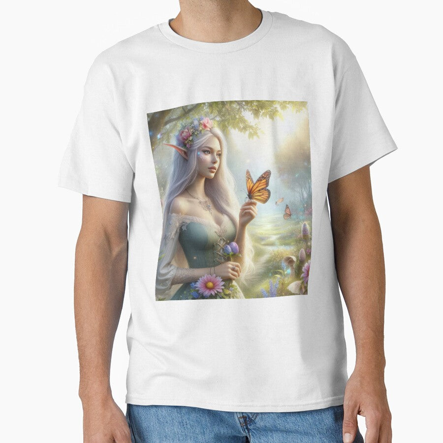elf with butterfly and flowers happy fantasy easter landscape by Expressions-Sel
