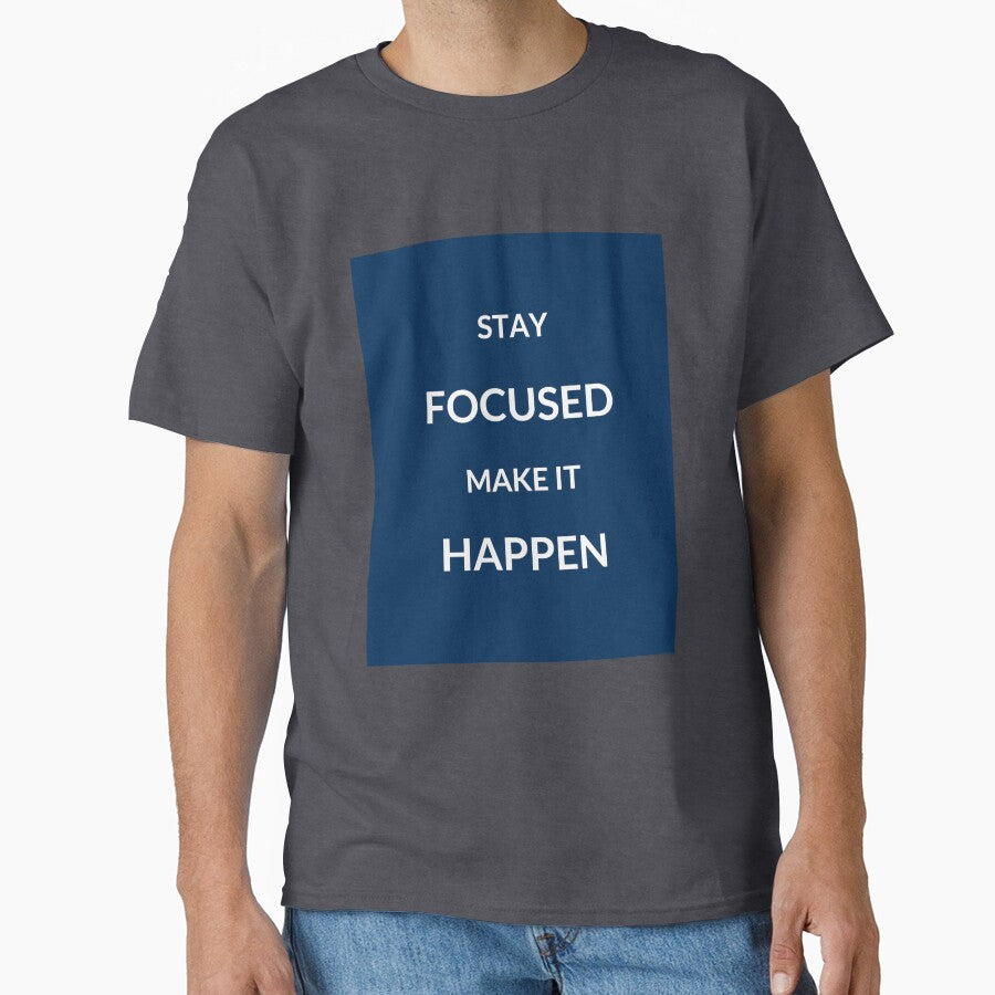 STAY FOCUSED, MAKE IT HAPPEN - motivational prompts by Inspirationmotivation