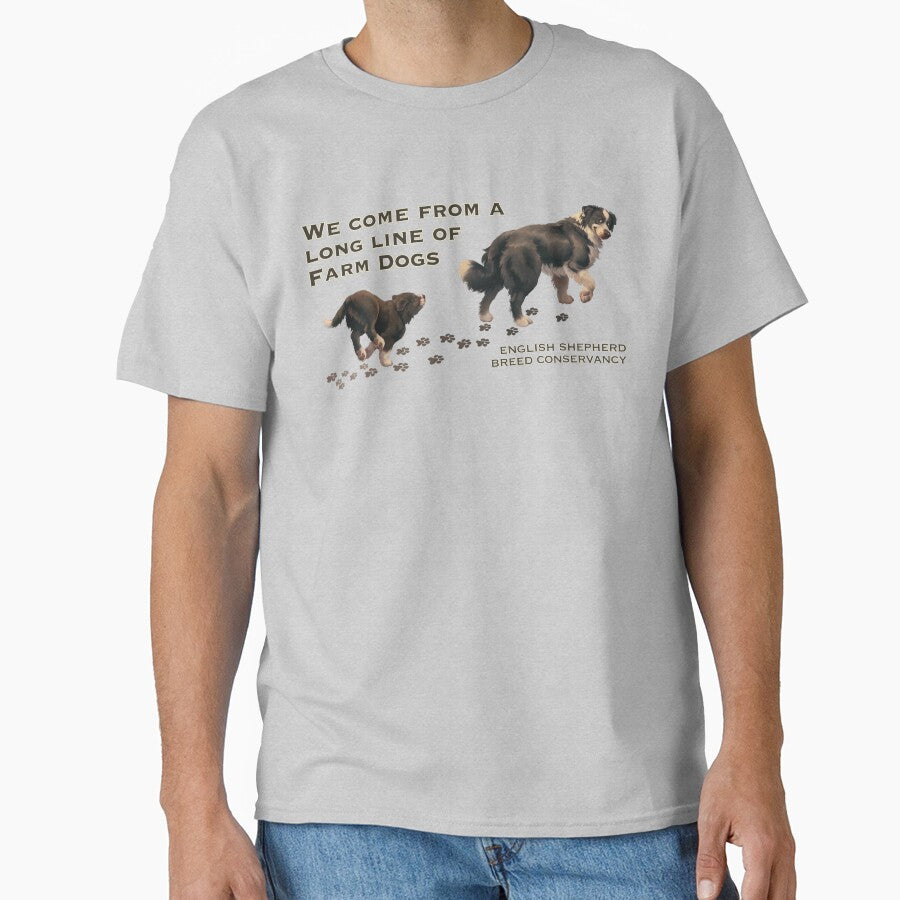 English Shepherd- Long Line of Farm Dogs- Black and White by EnglishShepherd