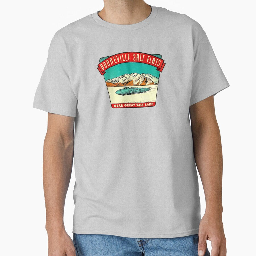 Bonneville Salt Flats Utah Vintage Travel Decal by hilda74