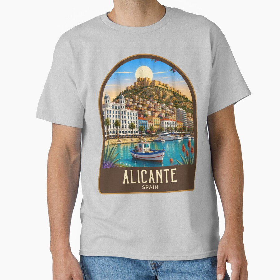 Alicante Vintage Travel Illustration by HomeLivingCo