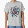 Artistic Colorful Geometric Octopus Design by SandbarTees