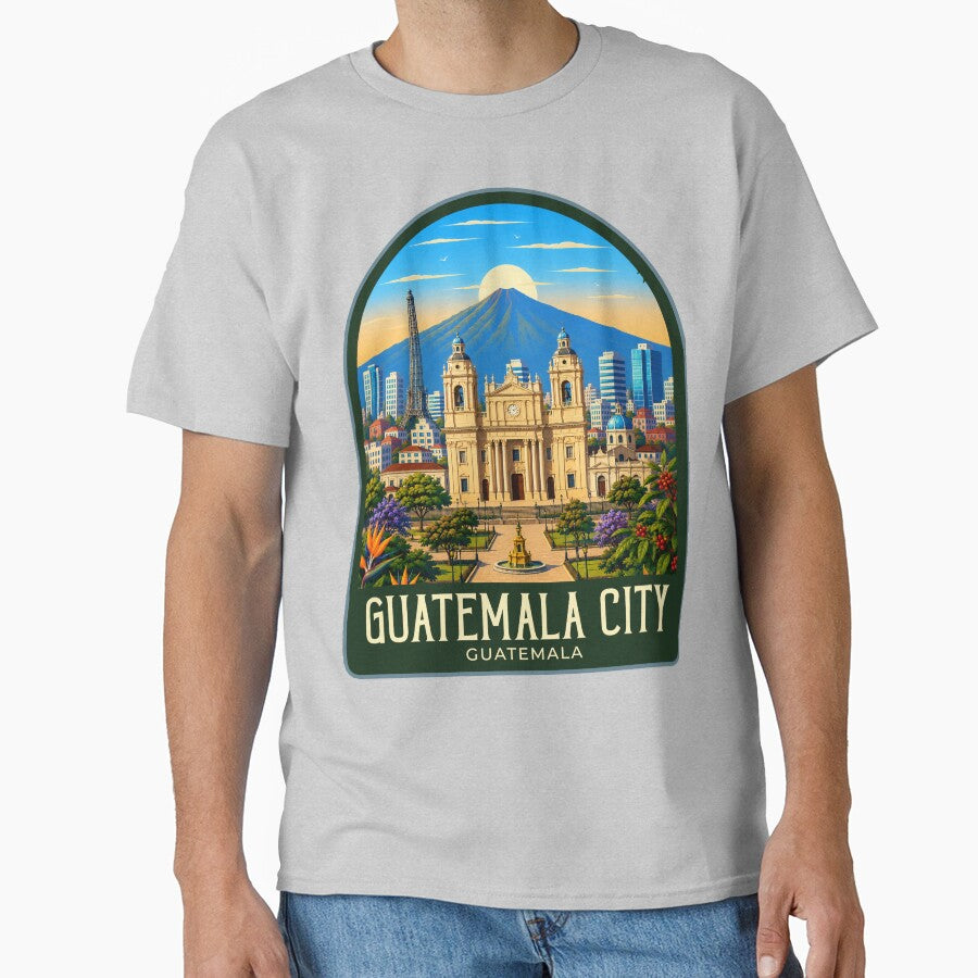 Guatemala City Vintage Travel Illustration by HomeLivingCo