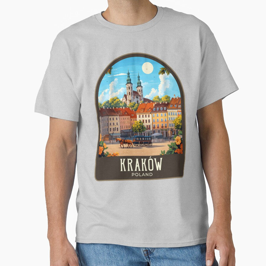 Kraków Vintage Travel Illustration by HomeLivingCo