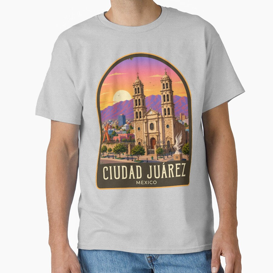 Ciudad Juárez Vintage Travel Illustration by HomeLivingCo