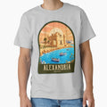Alexandria Egypt Vintage Travel Illustration by HomeLivingCo
