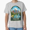 Houston Vintage Travel Illustration by HomeLivingCo
