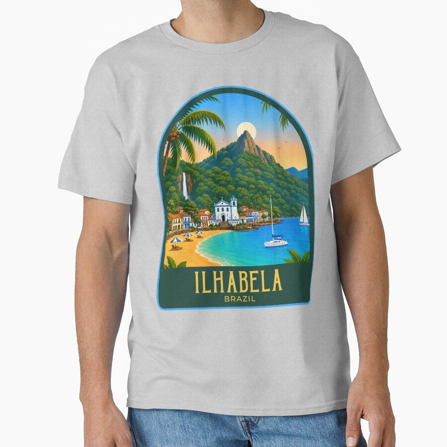 Ilhabela Vintage Travel Illustration by HomeLivingCo
