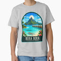 Bora Bora Vintage Travel Illustration by HomeLivingCo