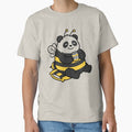 Cute Bee Panda Cartoon Animal Design by Rovano