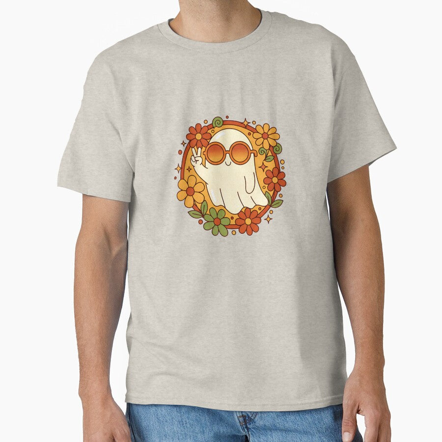 Groovy Ghost – Retro Flower Power Halloween Vibes by Imaginationbeyond
