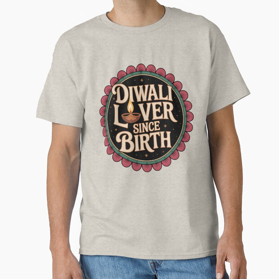 Diwali Lover Since Birth – Festival Badge Design by Jollys-ArtShop