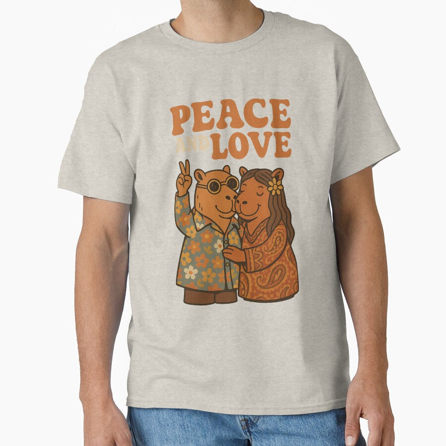 Peace and Love Capybaras by Capybarastore_77