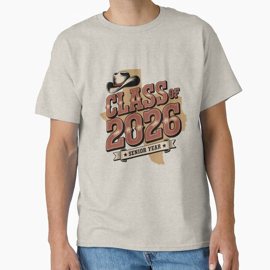 Class of 2026 Texas Senior Year Shirt by What a cute-Tee