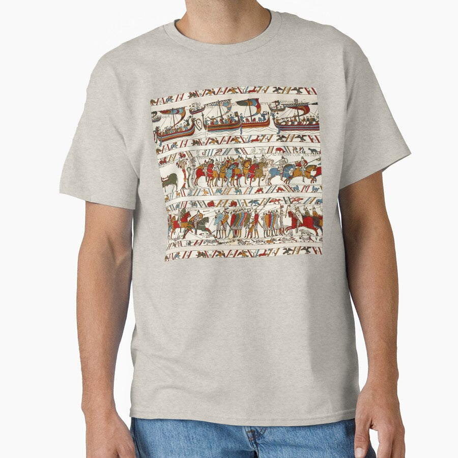 THE BAYEUX TAPESTRY ,BATTLE OF HASTINGS ,NORMAN KNIGHTS AND VIKING SHIPS by BulganLumini