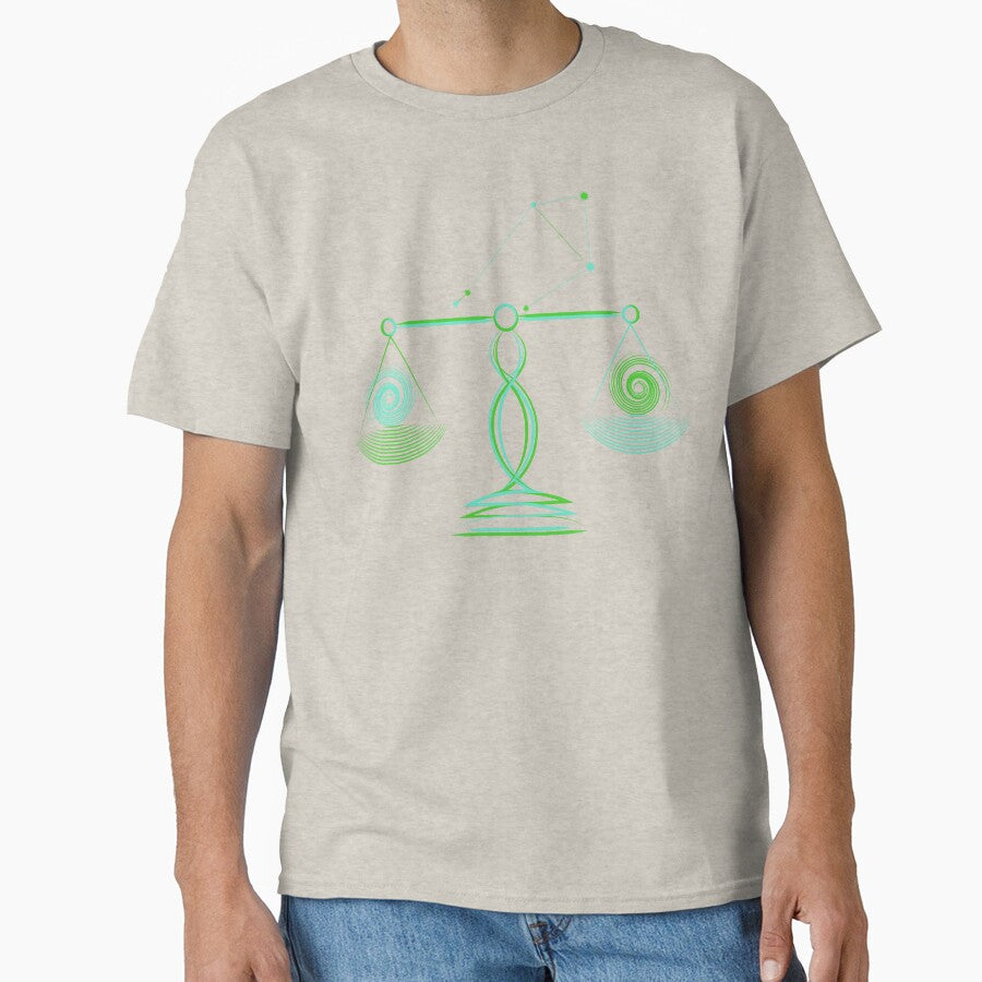 Libra Zodiac Constellation Green Modern Minimalist by JAMerArc