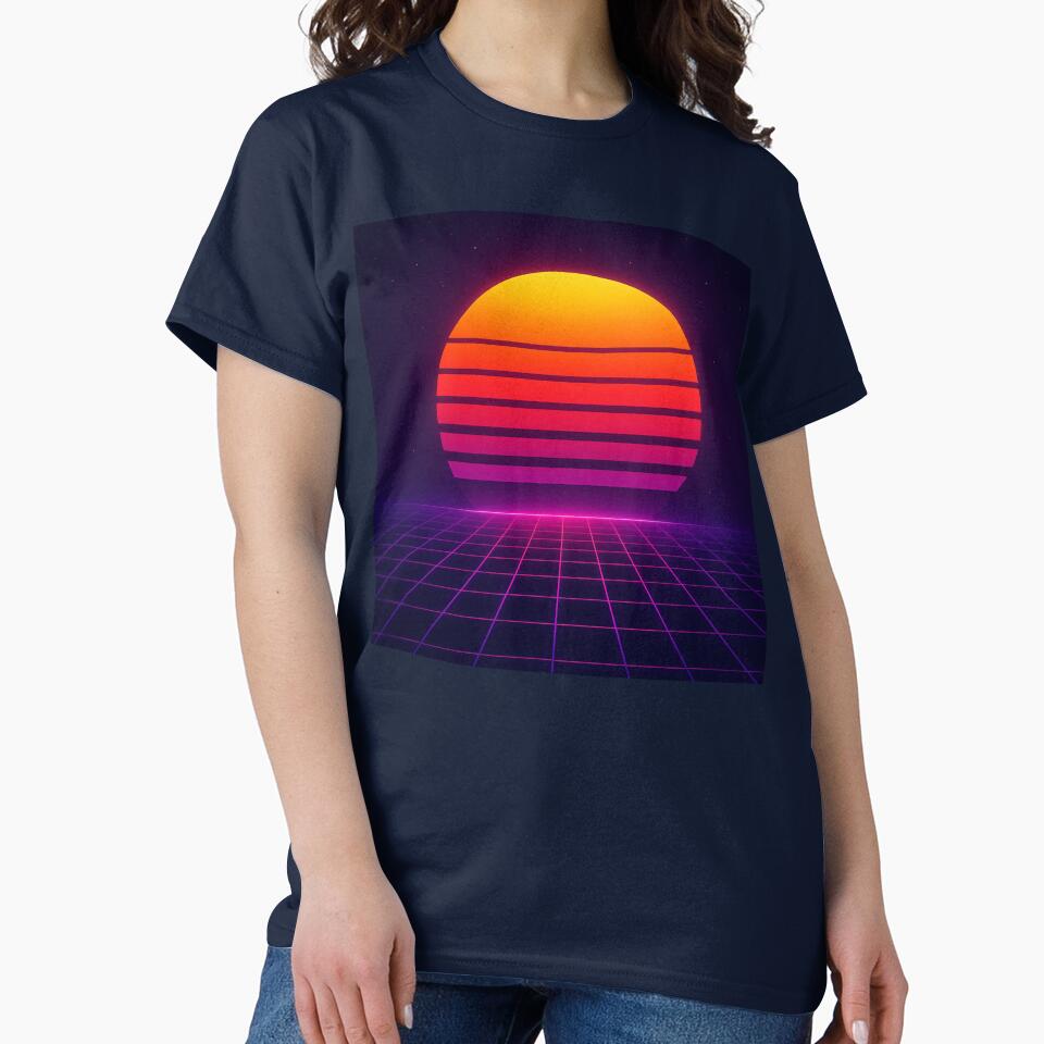 Neon twilight in synthwave style by Bernd Friese
