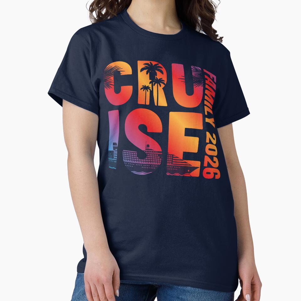 Cruise Shirts Cruise Family Matching Shirts Family Cruise 2026 Vacation Tshirt by LessIsLoud