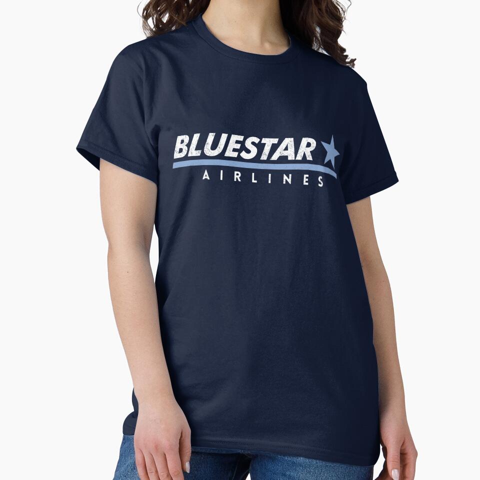 Bluestar Airlines - Wall Street vintage logo by Primotees