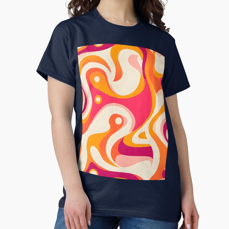Retro 70's Psychedelic Vibes | Groovy Vintage-Inspired Print | Funky Swirl | Hippie by ArtfullyJua