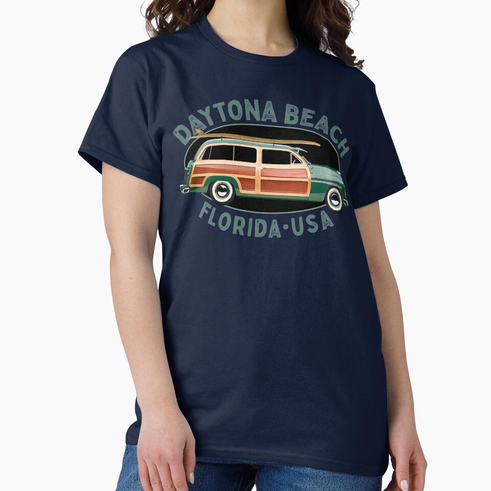 Daytona Beach Florida vintage surfing by Futurebeachbum