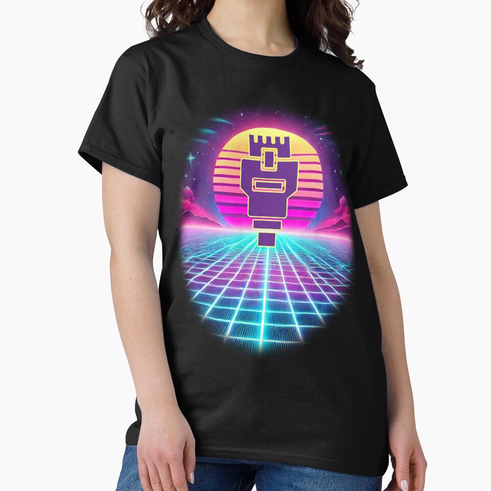 Retro Synthwave Nerd Aesthetic: Neon Grid by electrovista