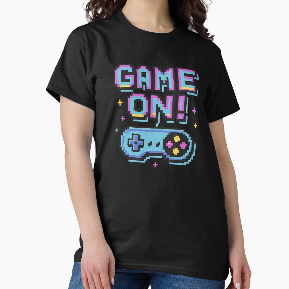 Game On! – Retro Pixel Art Gamer Design by Emocean-Designs