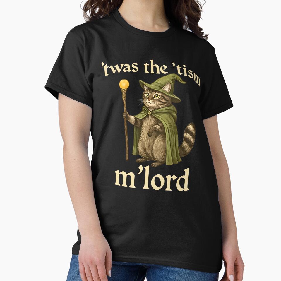 Twas The 'Tism Cat Wizard - Mystical Feline's Whimsical Wisdom by Steele-Art