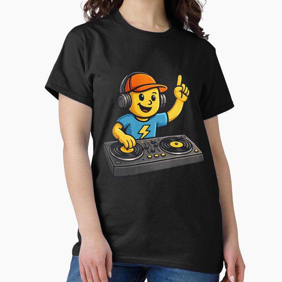 DJ Boy Vintage Style Vinyl DJ by Genius Geek