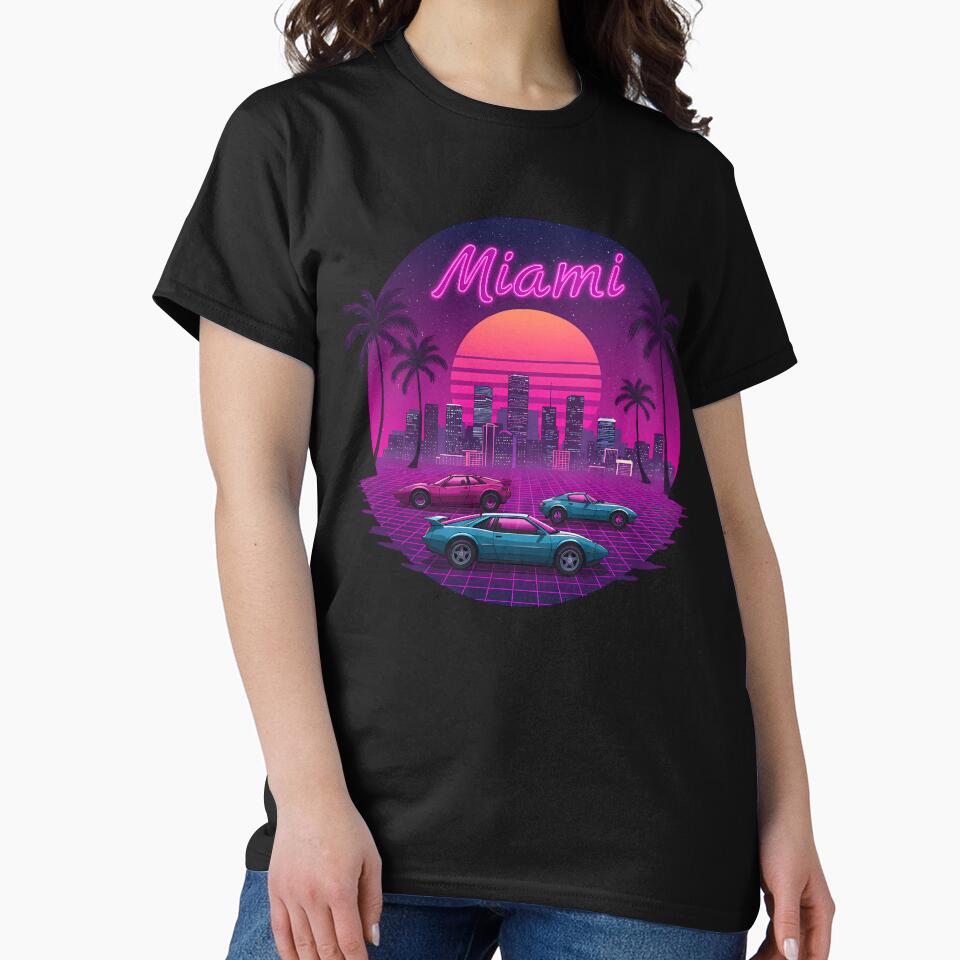 Retro Miami Sunset Aesthetic by andasanc14