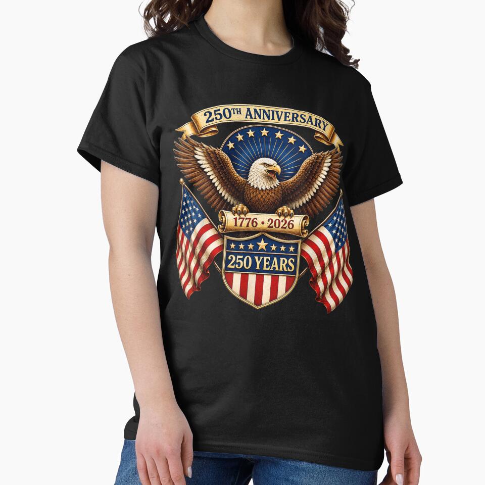 Patriotic American Eagle United States 250th Anniversary Semiquincentennial Quarter Millennial Celebration by Taniyah Gomes
