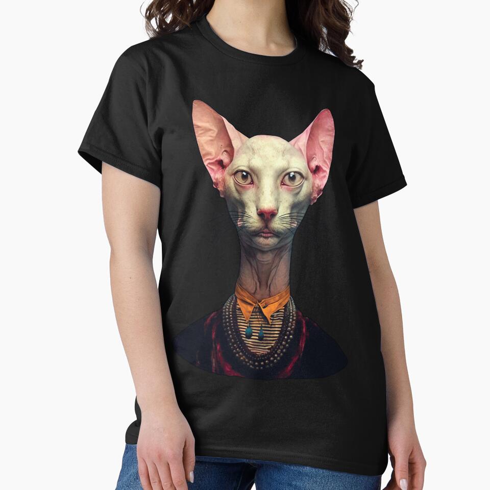 Colorful magical Peterbald Sphynx Cat by bellabitis