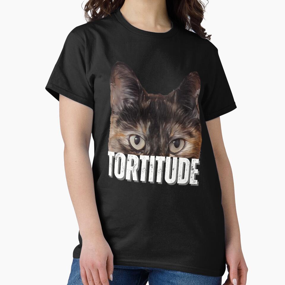 Tortitude Tortoiseshell cat peeking cat attitude by JoeyGraceCatCo