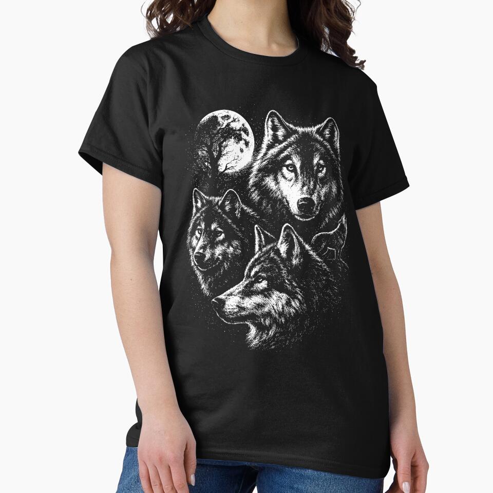 Wolf Vintage 90s Graphic Style by Poopielandia