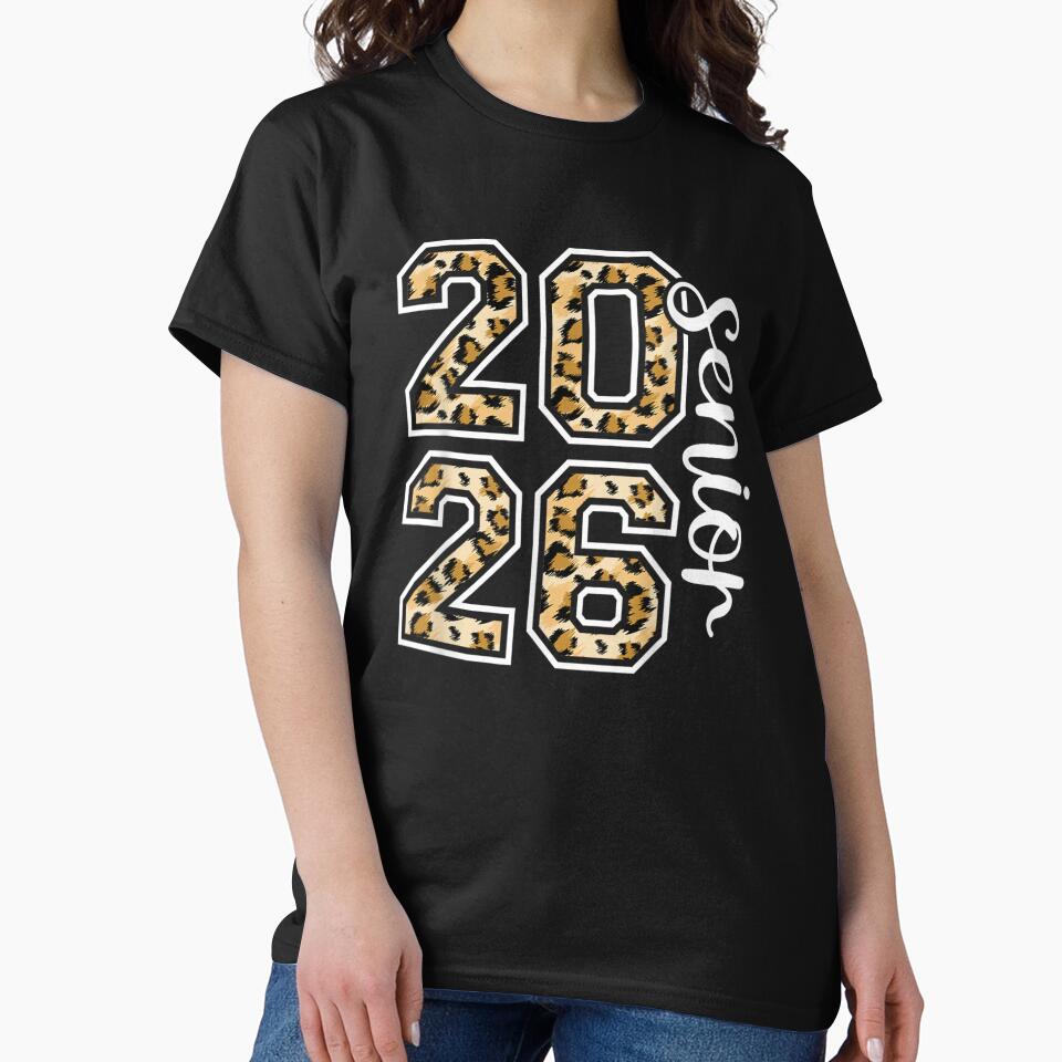 Senior 26 Class Of 2026 Leopard Graduation Women Girls by Boutkimaewab