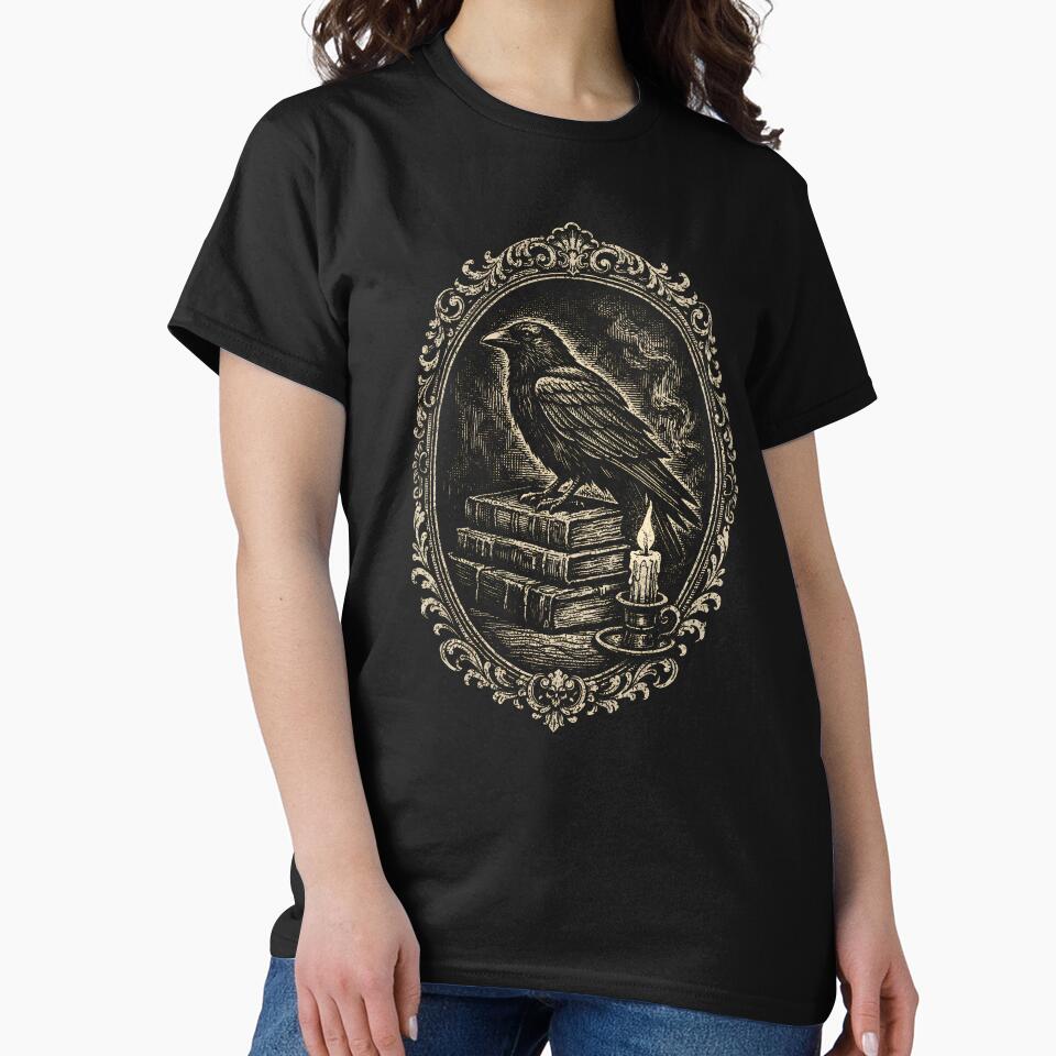 Raven of Knowledge – Gothic Library by Mouraludia