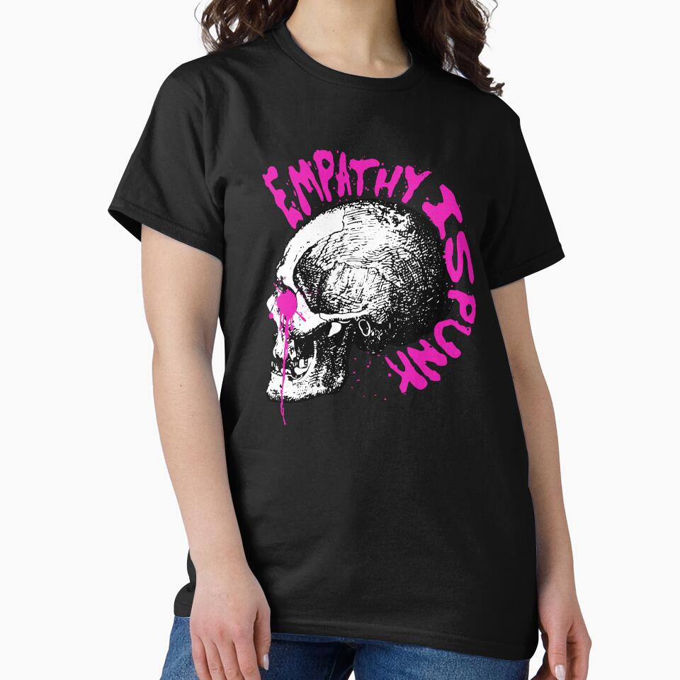 Empathy Is Punk — Skull Grunge Design by dudelinart